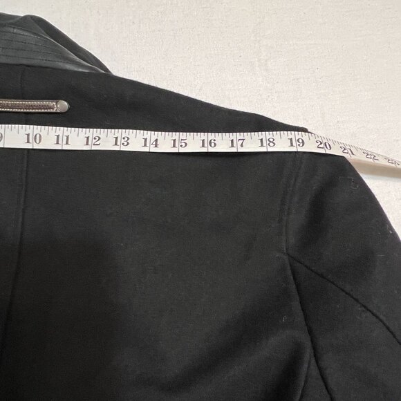 Cole Haan Signature Men’s Wool Blend Overcoat Black Classic Button Jacket Size L - Picture 10 of 10